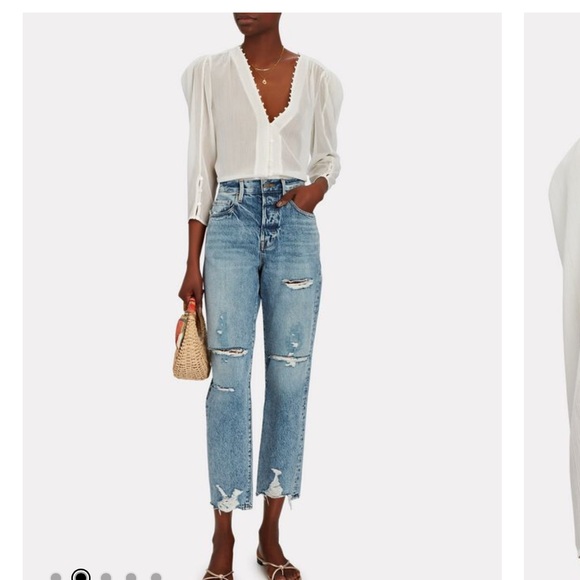 L’Agance Kimberly Puff Sleeve Shirt - Picture 2 of 9